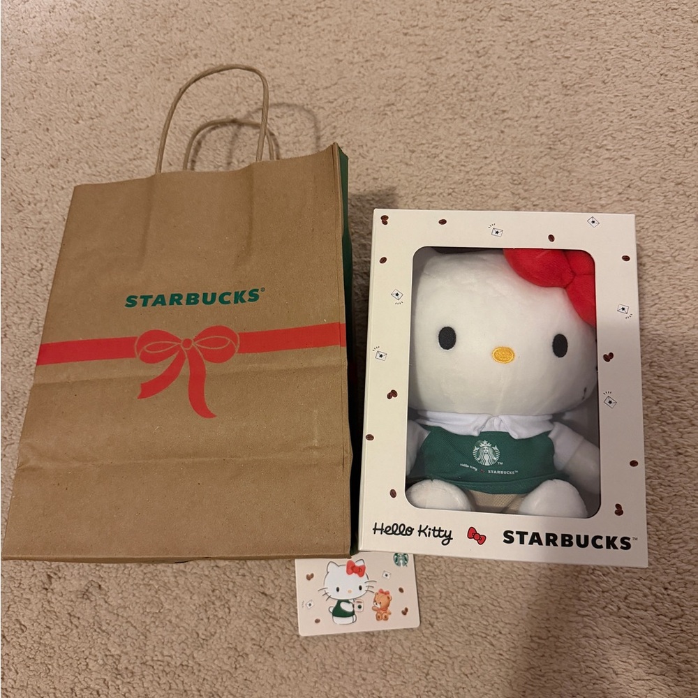 Hello Kitty x Starbucks Plush - Exclusive Super Rare